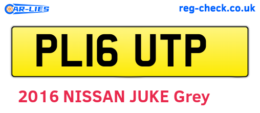 PL16UTP are the vehicle registration plates.