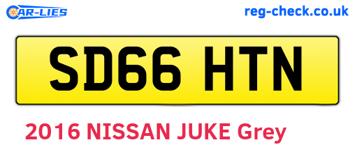 SD66HTN are the vehicle registration plates.