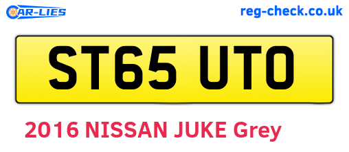 ST65UTO are the vehicle registration plates.