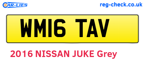 WM16TAV are the vehicle registration plates.