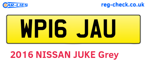 WP16JAU are the vehicle registration plates.