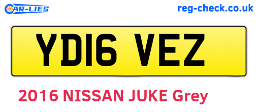 YD16VEZ are the vehicle registration plates.