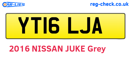 YT16LJA are the vehicle registration plates.