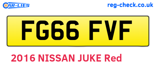 FG66FVF are the vehicle registration plates.