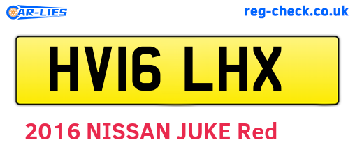 HV16LHX are the vehicle registration plates.