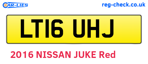 LT16UHJ are the vehicle registration plates.