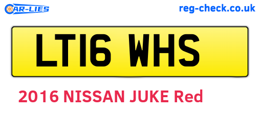 LT16WHS are the vehicle registration plates.