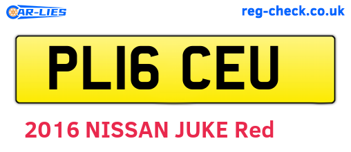PL16CEU are the vehicle registration plates.