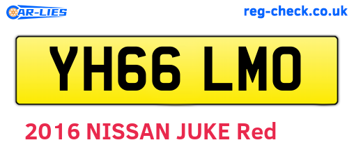 YH66LMO are the vehicle registration plates.
