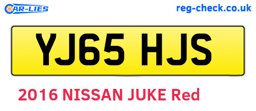 YJ65HJS are the vehicle registration plates.