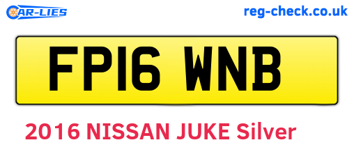FP16WNB are the vehicle registration plates.