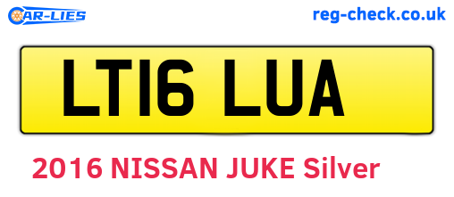 LT16LUA are the vehicle registration plates.