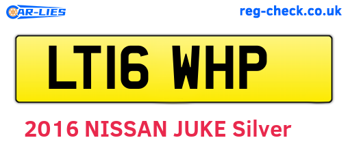 LT16WHP are the vehicle registration plates.