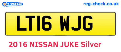 LT16WJG are the vehicle registration plates.