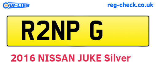 R2NPG are the vehicle registration plates.