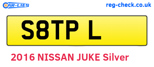 S8TPL are the vehicle registration plates.
