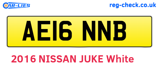 AE16NNB are the vehicle registration plates.