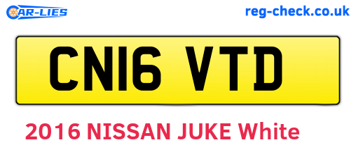 CN16VTD are the vehicle registration plates.