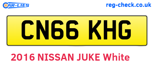 CN66KHG are the vehicle registration plates.