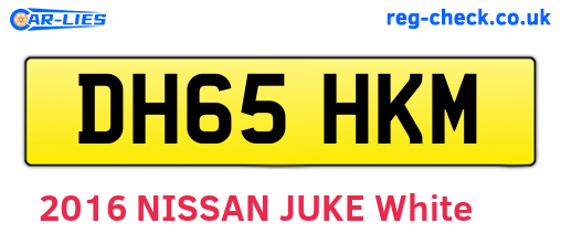 DH65HKM are the vehicle registration plates.