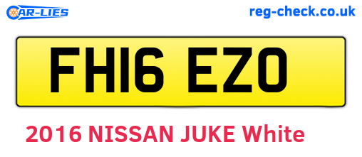 FH16EZO are the vehicle registration plates.