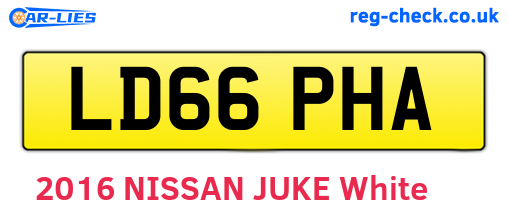 LD66PHA are the vehicle registration plates.