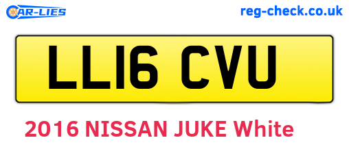 LL16CVU are the vehicle registration plates.