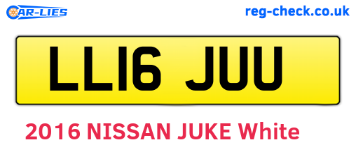 LL16JUU are the vehicle registration plates.