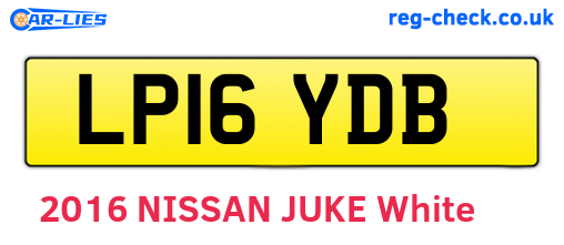LP16YDB are the vehicle registration plates.