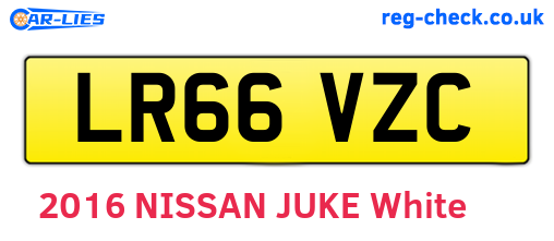 LR66VZC are the vehicle registration plates.
