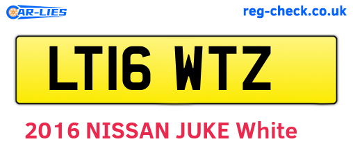 LT16WTZ are the vehicle registration plates.
