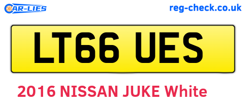 LT66UES are the vehicle registration plates.