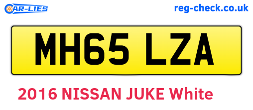 MH65LZA are the vehicle registration plates.