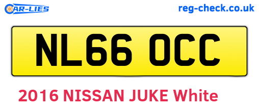 NL66OCC are the vehicle registration plates.