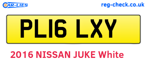 PL16LXY are the vehicle registration plates.