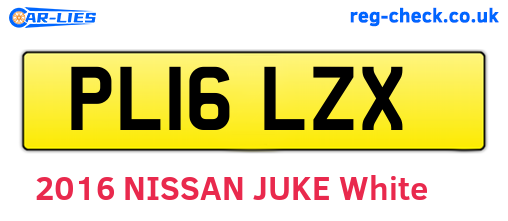 PL16LZX are the vehicle registration plates.