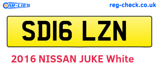 SD16LZN are the vehicle registration plates.