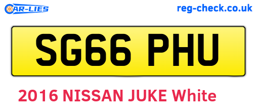 SG66PHU are the vehicle registration plates.