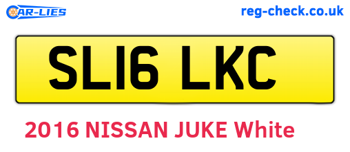 SL16LKC are the vehicle registration plates.