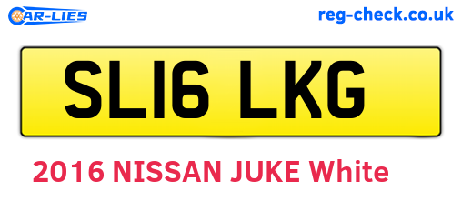 SL16LKG are the vehicle registration plates.