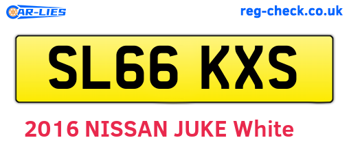 SL66KXS are the vehicle registration plates.