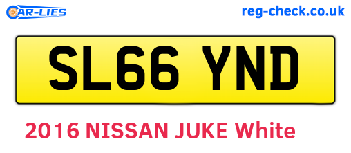 SL66YND are the vehicle registration plates.