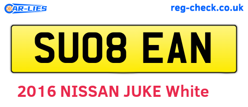 SU08EAN are the vehicle registration plates.