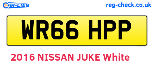 WR66HPP are the vehicle registration plates.