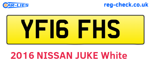 YF16FHS are the vehicle registration plates.