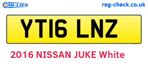 YT16LNZ are the vehicle registration plates.