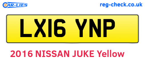 LX16YNP are the vehicle registration plates.