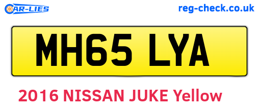 MH65LYA are the vehicle registration plates.