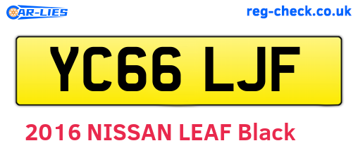YC66LJF are the vehicle registration plates.