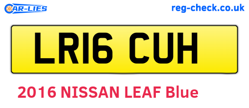 LR16CUH are the vehicle registration plates.